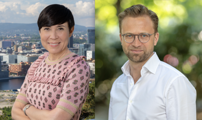 Ine Eriksen Søreide og Nicolai Astrup