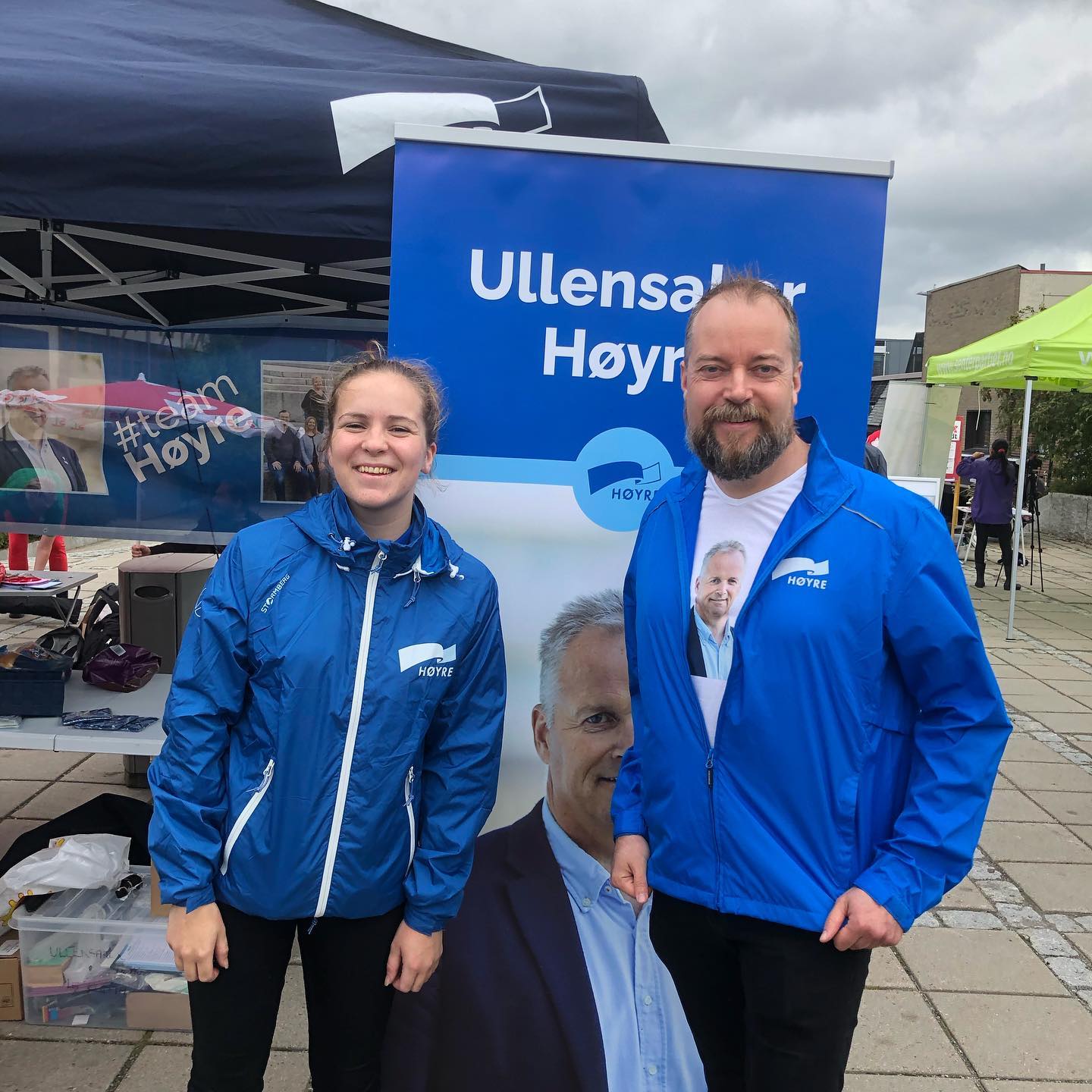 Maren Winnem og Lars Dahl Berge fra valgkampen 2019.