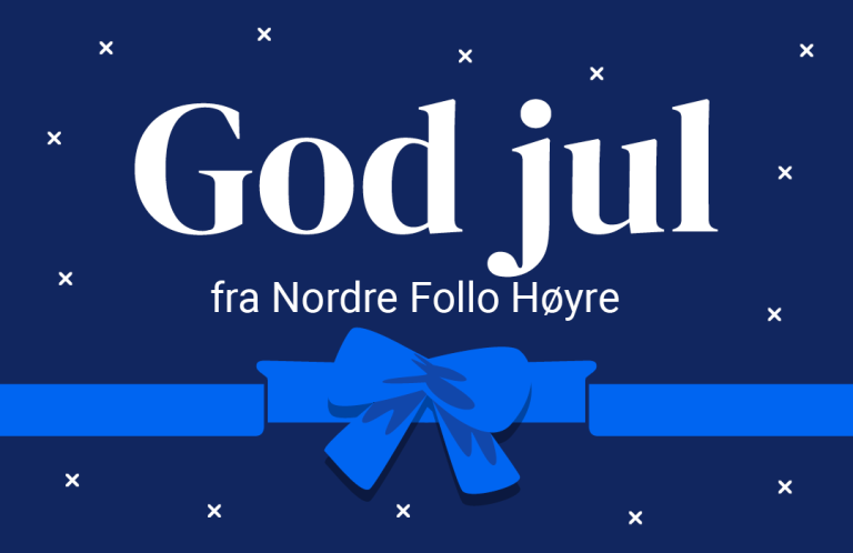 God jul fra Nordre Follo Høyre