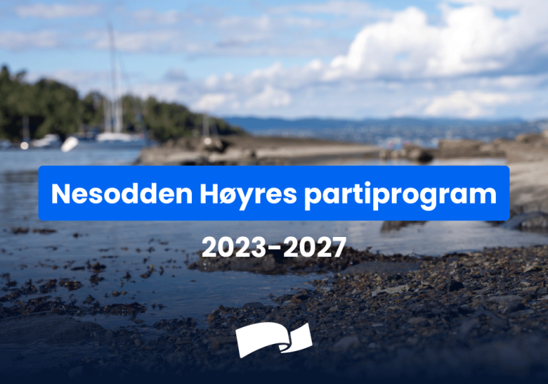 Høyres nye partiprogram 2023-2027