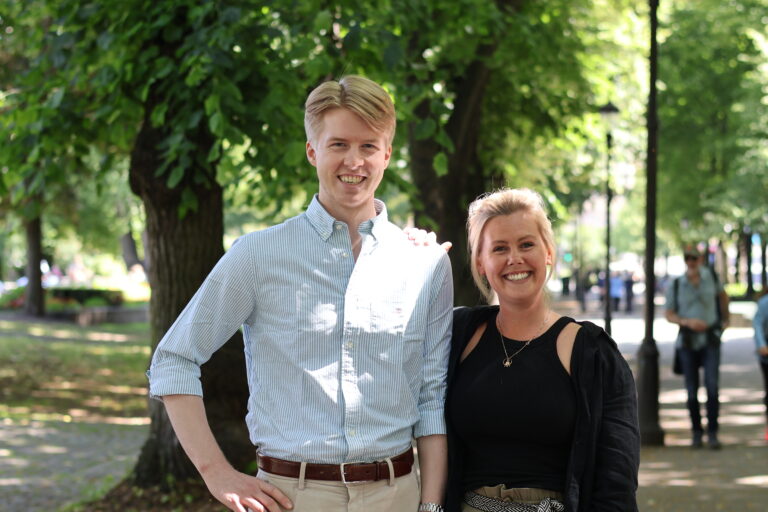 Tage Slind Jensen og Rebekka Klem Moseby