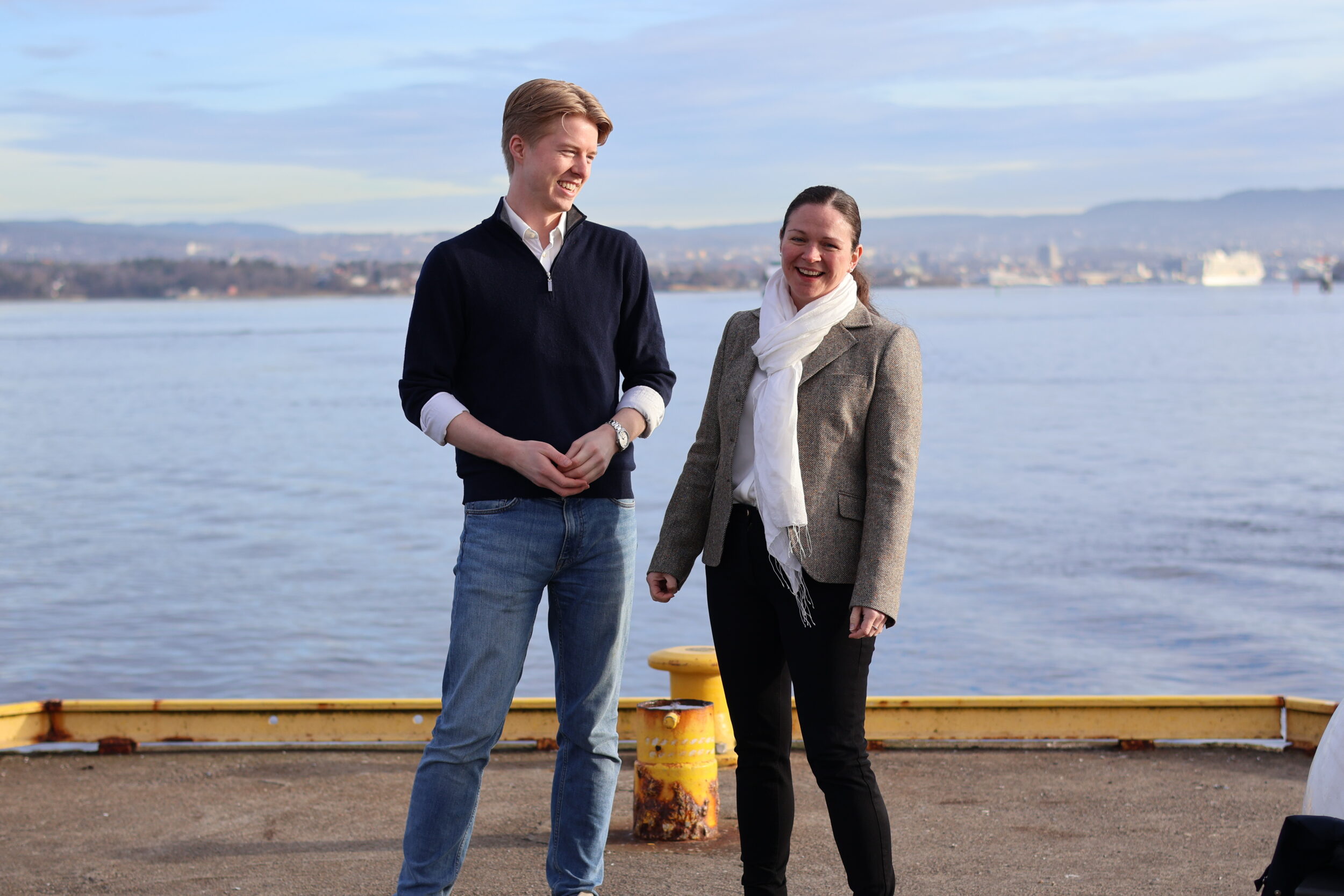 Tage Slind Jensen og Linda Johnstone Sørensen latter