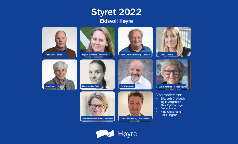 Styret Eidsvoll Høyre 2022