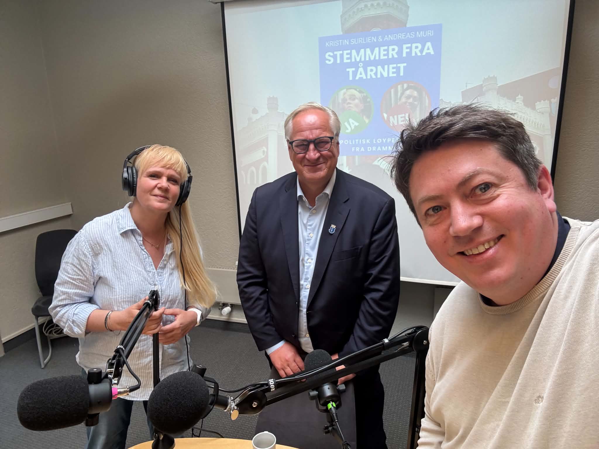 Kristin Surlien, Kjell Arne Hermansen og Andreas Muri i podkastepisode 32