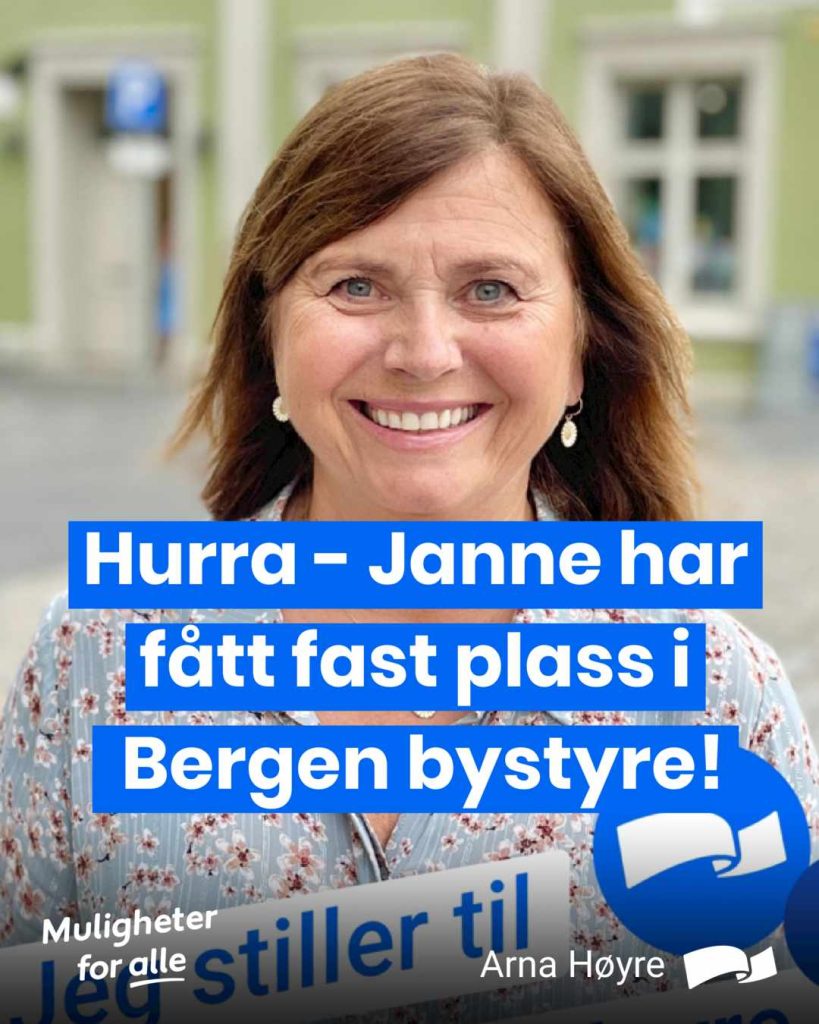 Hurra – Janne har fått fast plass i Bergen bystyre!