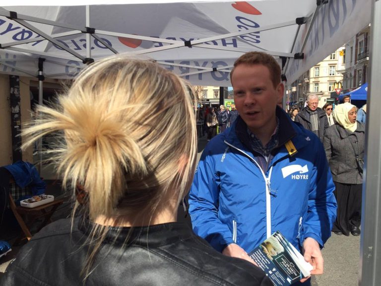 Valgkampleder Simen Jørgensen fikk mange innspill.