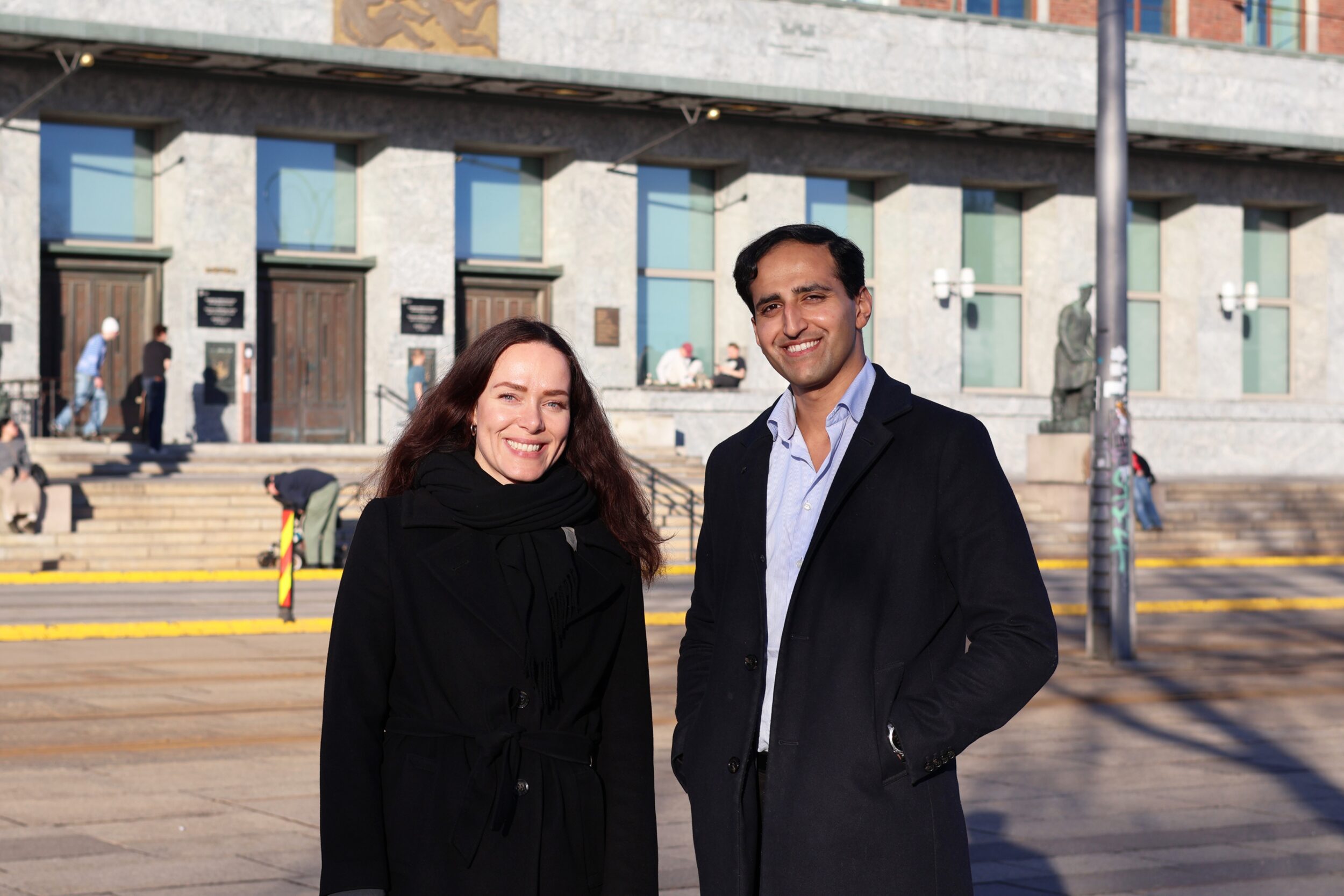 Ingeborg Tennes og Hassan Nawaz