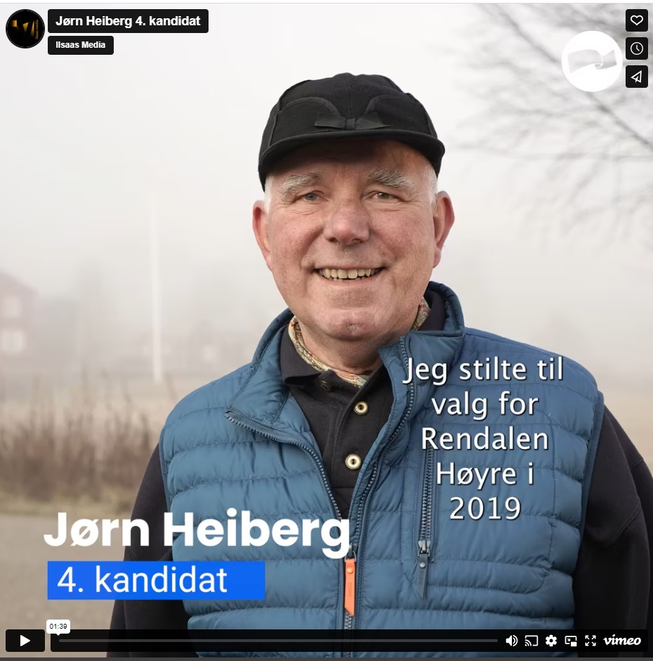 Jørn Heiberg 4.kandidat Rendalen Høyre