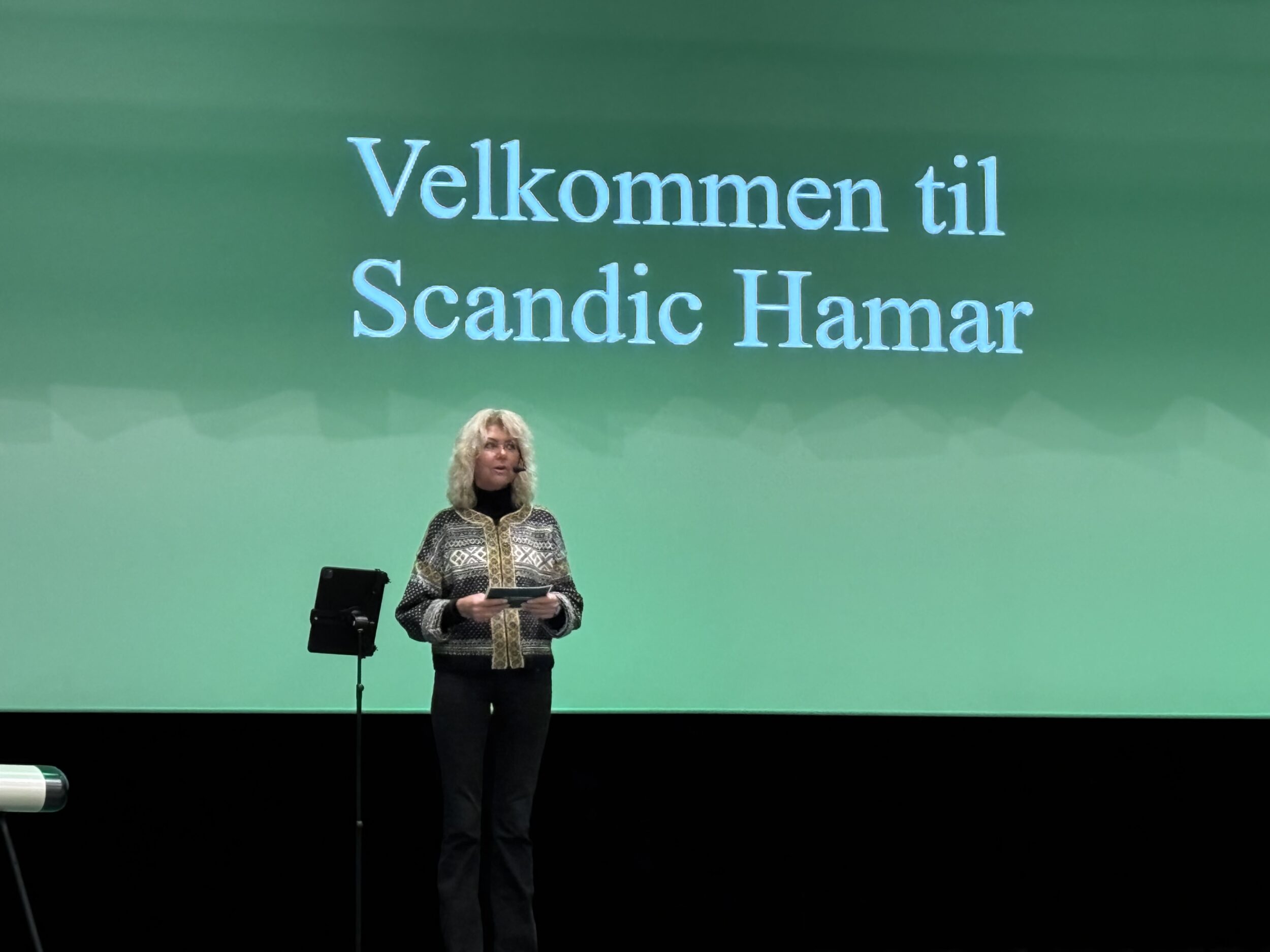 Fylkesvaraordfører Hanne Alstrup Velure på regional integreringskonferanse Foto: Innlandet Høyre